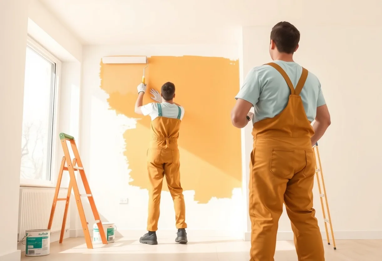 Peintre Montfermeil 93370 en intervention sur un chantier
